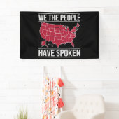 2024年選挙の話地図を持っている 横断幕 (インサイチュ)