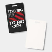 2024年選挙は操作できない バッジ (正面＆裏面)