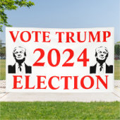 2024年選挙トランプ 横断幕 (外側)