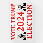 2024年選挙トランプ 横断幕 (縦)