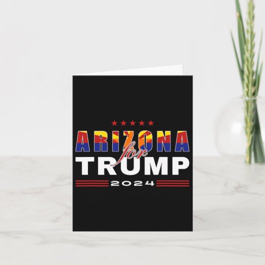 2024年選挙マガでトランプ大統領のを支持する カード (正面)