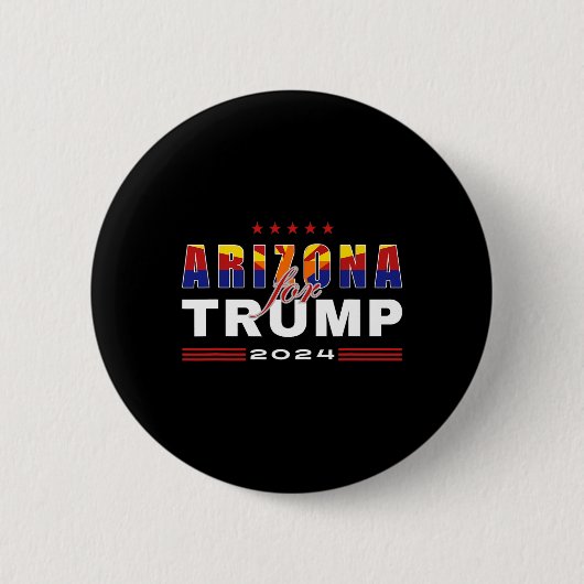 2024年選挙マガでトランプ大統領のを支持する 缶バッジ (正面)