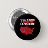 2024年選挙マップトランプ地滑り赤選挙区 缶バッジ (正面&裏面)