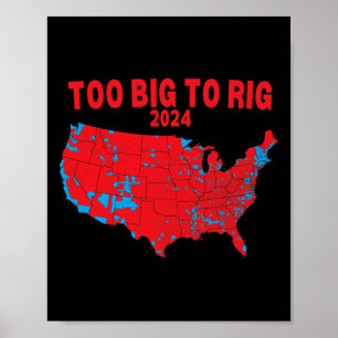 2024年選挙マップトランプ312赤選挙地図も ポスター