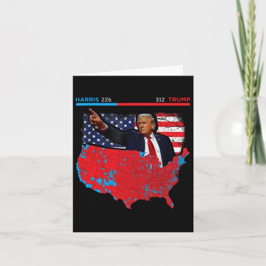 2024年選挙マップトランプ312赤2024選挙区 カード (正面)