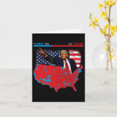 2024年選挙マップトランプ312赤2024選挙区 カード (黄色い花)