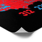 2024年選挙マップトランプ312赤2024選挙区 ポスター (角)