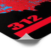 2024年選挙マップトランプ312赤2024選挙区 ポスター (角)