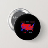 2024年選挙マップトランプ312赤2024選挙区 缶バッジ (正面&裏面)