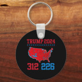2024年選挙マップ312赤2024年選挙結果M キーホルダー (正面)
