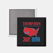 2024年選挙マップ312赤2024年選挙結果M マグネット (正面/裏面)