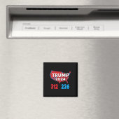 2024年選挙人地図トランプ312赤選挙人2024 Res マグネット (インサイチュ (食洗機))