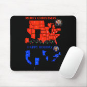 2024年選挙地図 メリークリスマス トランプ地滑り的勝利 マウスパッド (マウス)