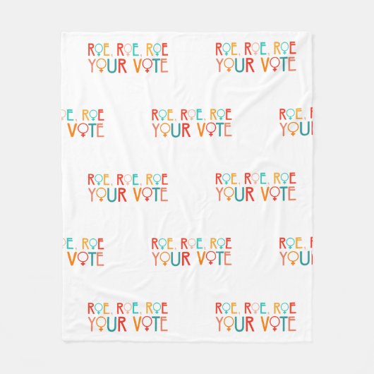 2024年選挙女性の権利Roe Roeあなたの投票 フリースブランケット (正面)
