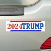 2024年選挙戦のトランプ大統領 バンパーステッカー (車上)