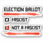 2024年選挙投票:ファシストではない投票 シール (正面)