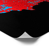 2024年選挙結果の正確な地図1 ポスター (角)