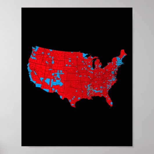 2024年選挙結果の正確な地図1 ポスター (正面)