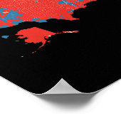 2024年選挙結果の正確な地図 ポスター (角)