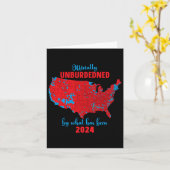 2024年選挙結果マップトランプ勝ち カード (黄色い花)