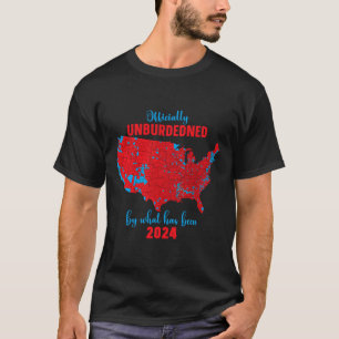 2024年選挙結果マップトランプ勝ち Tシャツ