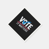 2024年選挙 投票者 民主党 政治 スタンダードカクテルナプキン (角)
