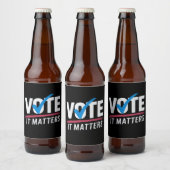 2024年選挙 投票者 民主党 政治 ビールラベル (ボトル)