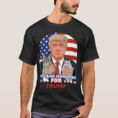 2024年選挙Tシャツのネコとハムスター Tシャツ (正面)