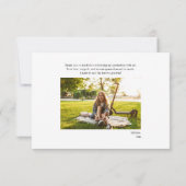 2024年金ゴールドシンプル手書院卒業 サンキューカード (裏面)