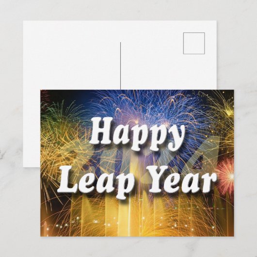 2024年閏年 ポストカード (正面/裏面)