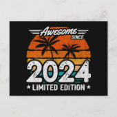 2024年限定 レトロでカッコいい 2024年から最高の1年 ポストカード (正面)