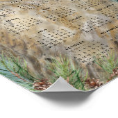 2024年雪フクロウ月刊ポスター ポスター (角)