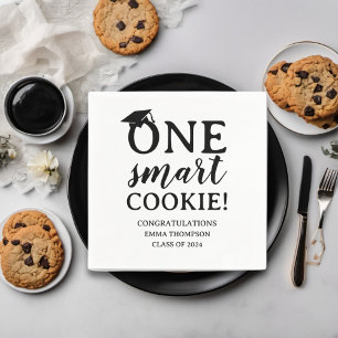 2024年頭が切れる卒業のCookieクラス1つ スタンダードカクテルナプキン