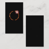 2024年4太陽の月8日のTotal Eclipse Sun 名刺 (正面/裏面)