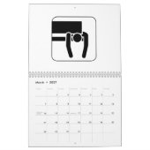 2024年4月のカレンダーに数字を貼る カレンダー (3月 2027)