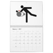 2024年4月のカレンダーに数字を貼る カレンダー (2月 2027)