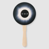 2024年4月黒白太陽の皆既日食 ハンドファン (裏面)