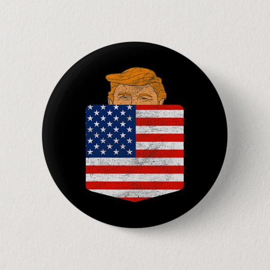 2024年4月4日のアメリカ選挙戦で 缶バッジ (正面)