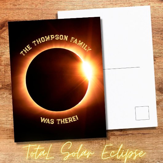 2024年4月8太陽の日に皆既食だった ポストカード