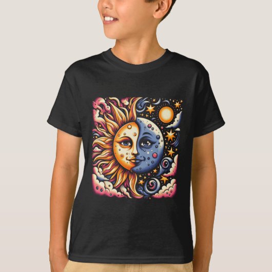 2024年4月8日太陽の皆既食 Tシャツ (正面)