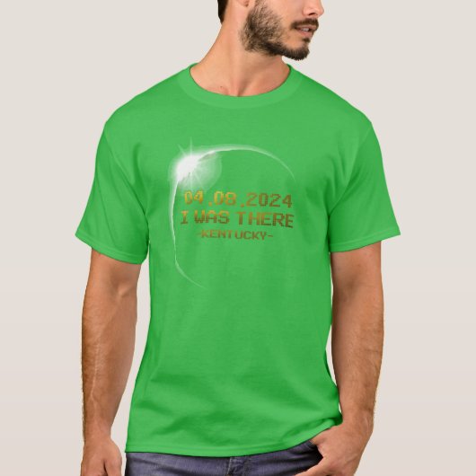 2024年4月8日皆既日食 ケンタッキー州 Tシャツ (正面)