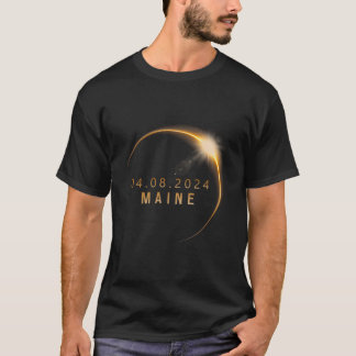 2024年4月8日 メイン州皆既日食 Solar Eclip Tシャツ