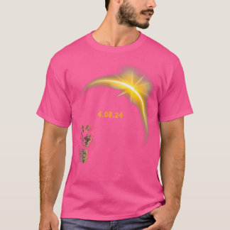 2024年4月8日 日食 猫 グラフィック Tシャツ