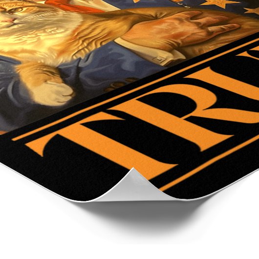 2024年7月のキャットウエスタンカウボーイ愛国的な4日 ポスター (角)