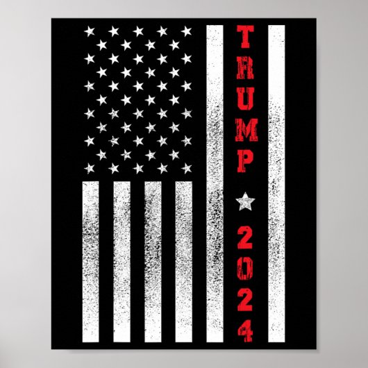 2024年7月トランプ国旗4日 ポスター (正面)