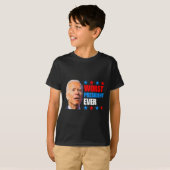 2024年7月トランプ選挙史上最悪の大統領ジョー Tシャツ (正面フル)