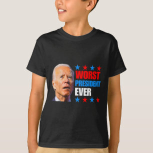 2024年7月トランプ選挙史上最悪の大統領ジョー Tシャツ