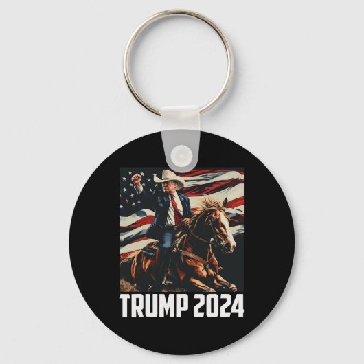 2024年7月4日愛国的なアメリカ独立Da キーホルダー (正面)