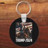 2024年7月4日愛国的なアメリカ独立Da キーホルダー (正面)