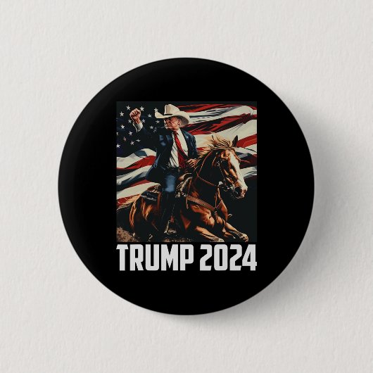 2024年7月4日愛国的なアメリカ独立Da 缶バッジ (正面)